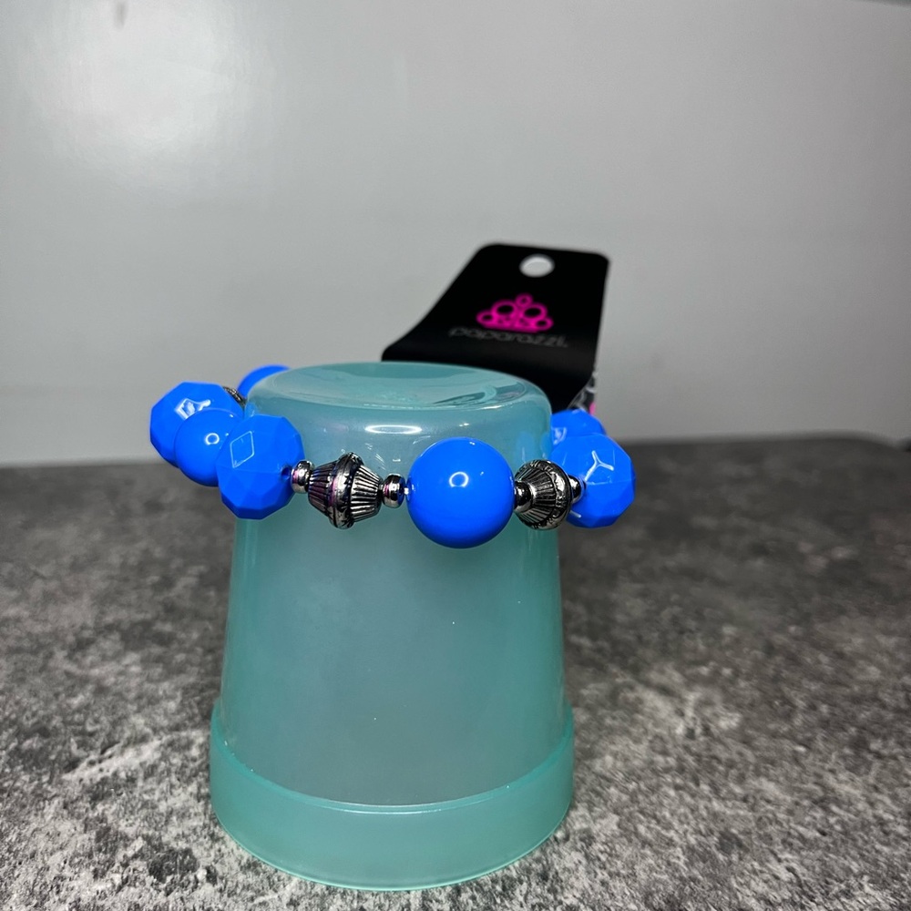Paparazzi Blue Beaded Bracelet